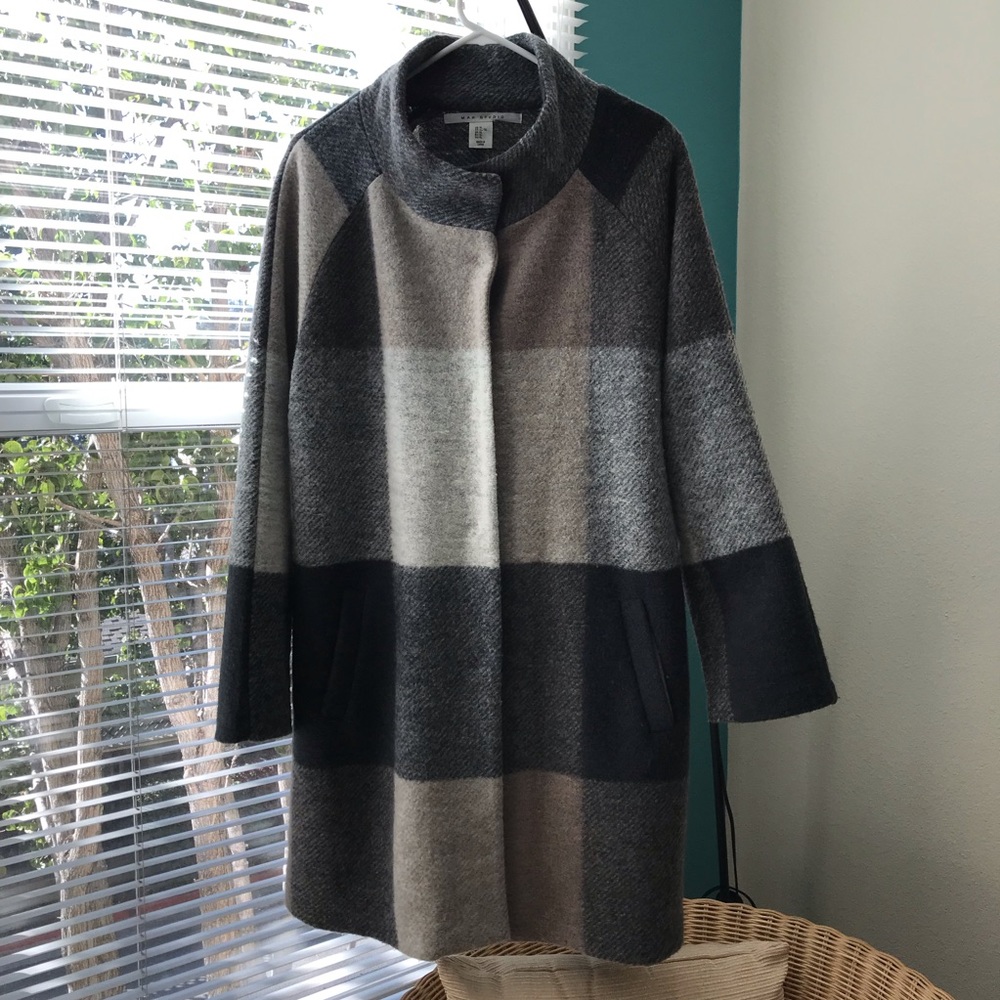 Max Studio wool blend long coat